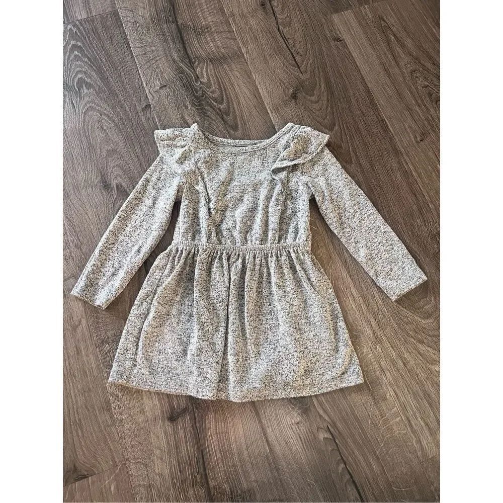 Cat & Jack Girl Toddler Gray heater Dress size 18 months